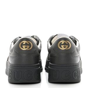 Gucci GG Supreme Monogram Mens Chunky Sneakers Size 10 Graphite Grey